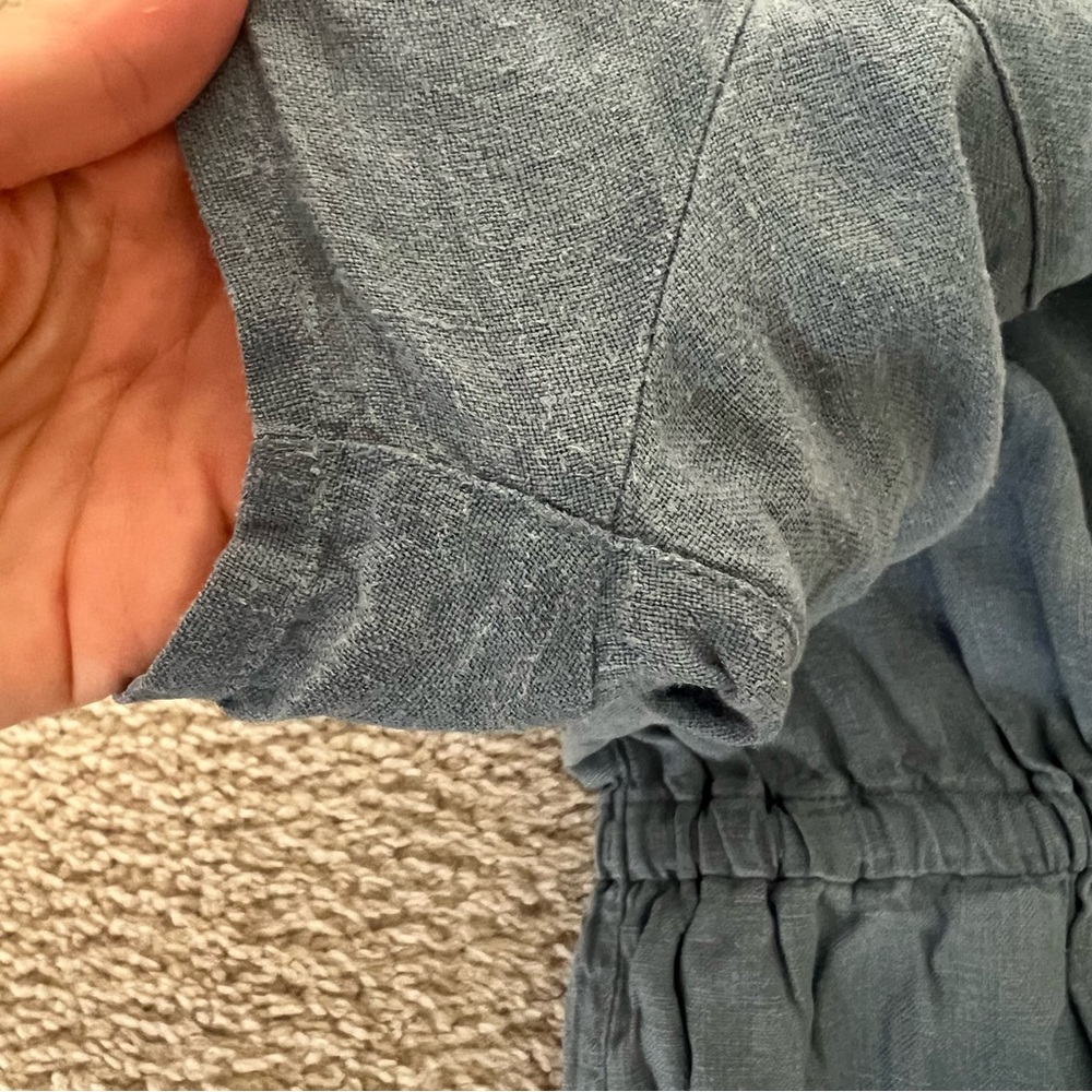 notPERFECTLINEN Light Blue Linen Jumpsuit - Picture 8 of 10